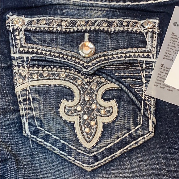 NWT Rock Revival Glade Bling Easy Bootcut Jeans - Picture 4 of 14